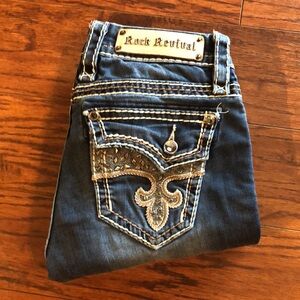 Rock Revival Avery straight  jeans size 27